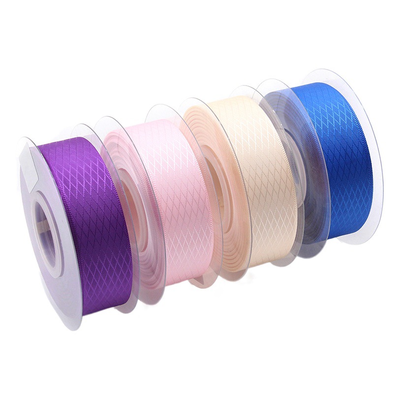 Tianyi Mei venta al por mayor 2,5 cm de gama alta regalo arco cinta caja de regalo embalaje decorativo cuadrado diamante cinta