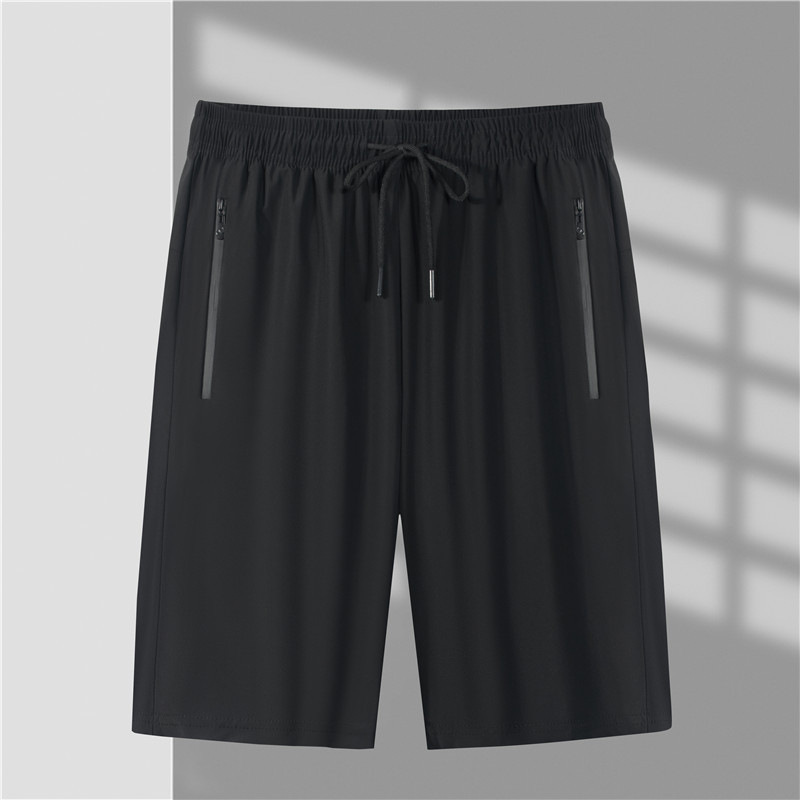 Ice Silk Pants Men's Summer Thin Men's Casual Breathable Straight Loose Shorts Quick-drying Air-conditioning Sports Shorts