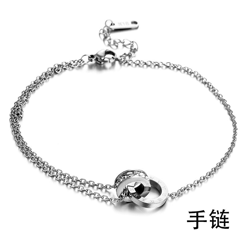 【项链+手链+耳环】跨境欧美个性小众轻奢高级感钛钢饰品套装批发|undefined