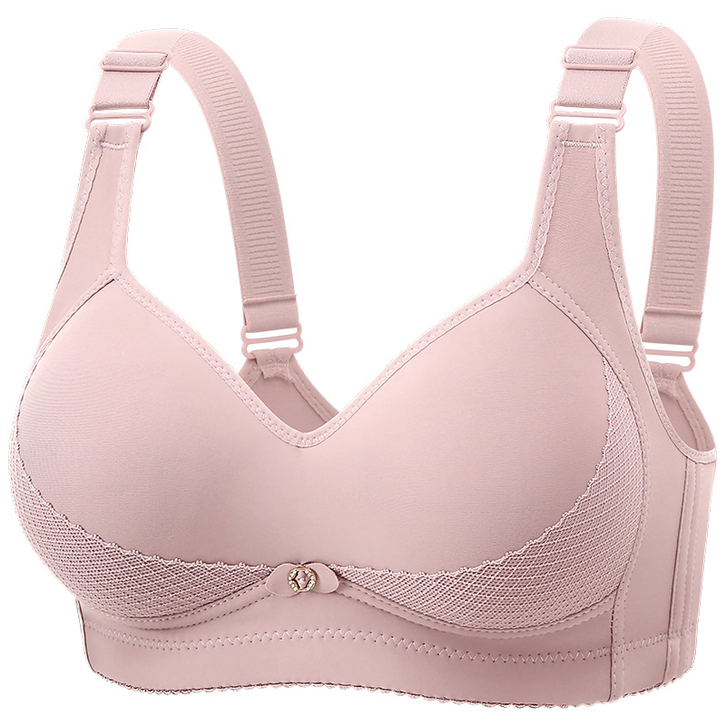 Comfortable breathable wireless bra, supporting underwear, bra top, plus size