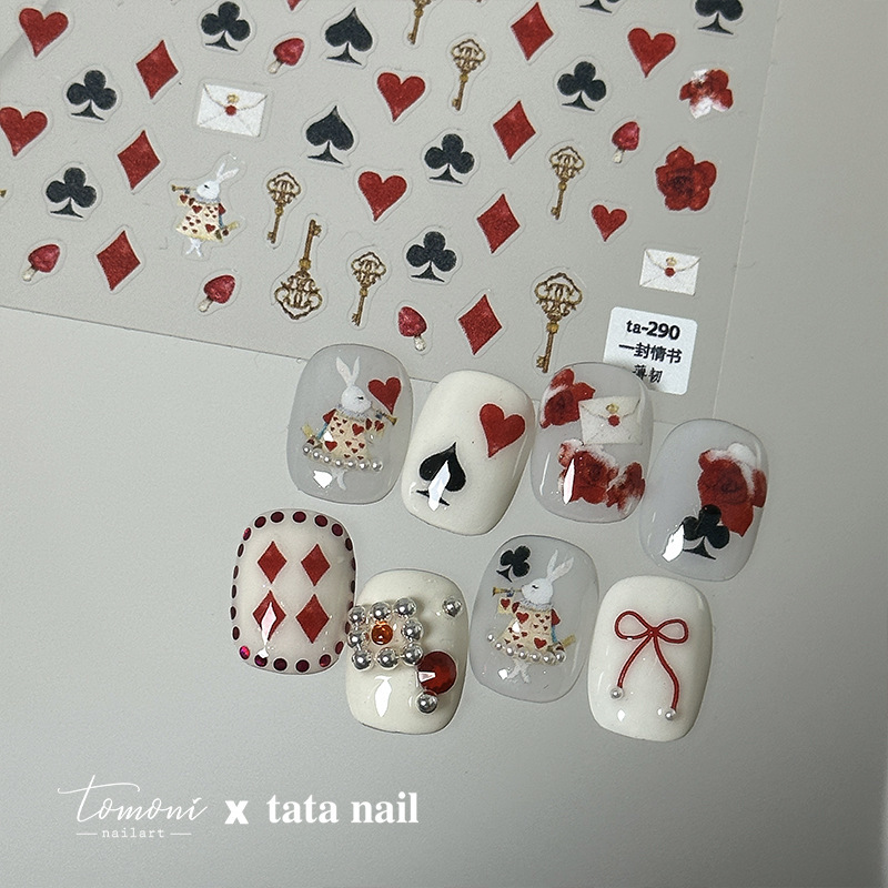 Tomoni Brand Tata Collaboration Thin and Durable Nail Stickers Japanese Retro Nail Stickers Watercolor Rose Ta290 Tomoni Brand Tata Collaboration Thin and Durable Nail Stickers Japanese Retro Nail Stickers Watercolor Rose Ta290