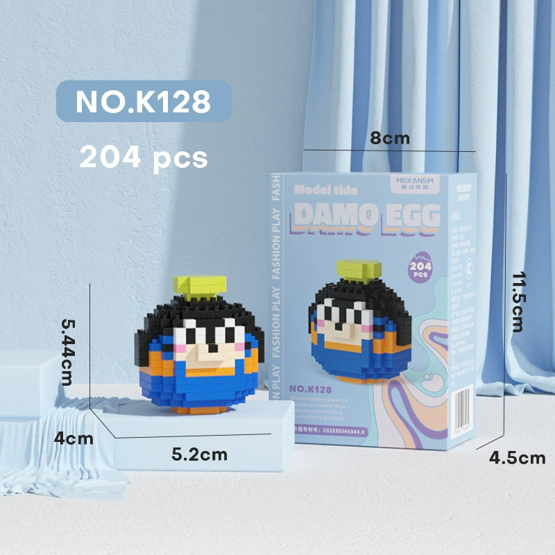 Building block cartoon egg doll set, small-particle constructor, 120–237 pcs, birthday gift