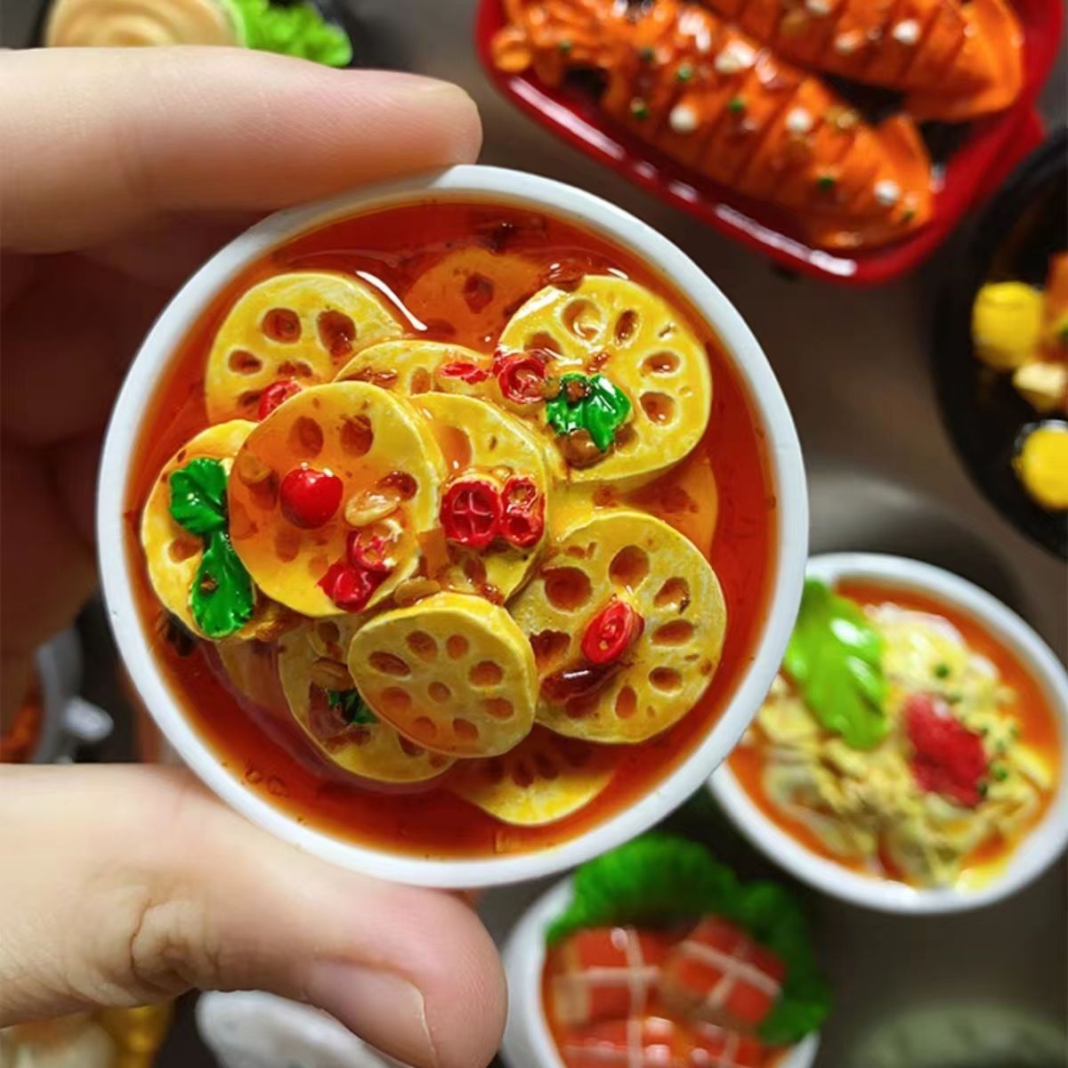 현지 음식 3D 3 차원 창조적 인 냉장고 스티커 시뮬레이션 식품 특수 식품 마그네틱 스티커 흡입 냉장고 장식