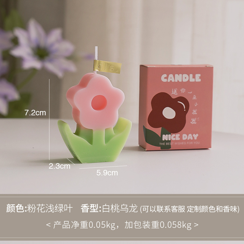 Flor de aromaterapia vela al por mayor regalo del Día DE LA Madre fragancia hecha a mano Regalo de Cumpleaños vela simulación modelado cera