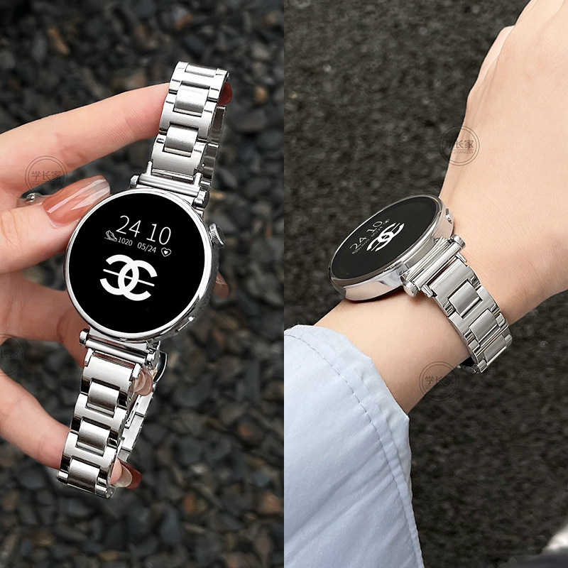 Suitable for Huawei Gt5/6 I-Shaped Metal Watch Gt3 Women's Watch4 Strap Huawei Bracelet 9/10 Wristband Hot Sale
