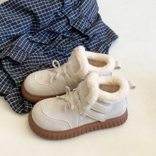 【梵芙娜】可爱圆头蝴蝶结雪地靴女2025秋季新款复古加绒加厚棉鞋