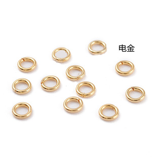 Stainless Steel 0.8 Line/0.9 Line Closed Ring Flat Ring Single Ring DIY Accessories