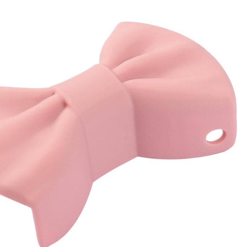 Creativo arco de dibujos animados de aislamiento térmico clip anti-escaldadura de alta temperatura mango resistente olla de silicona cubierta del oído OPP bolsa