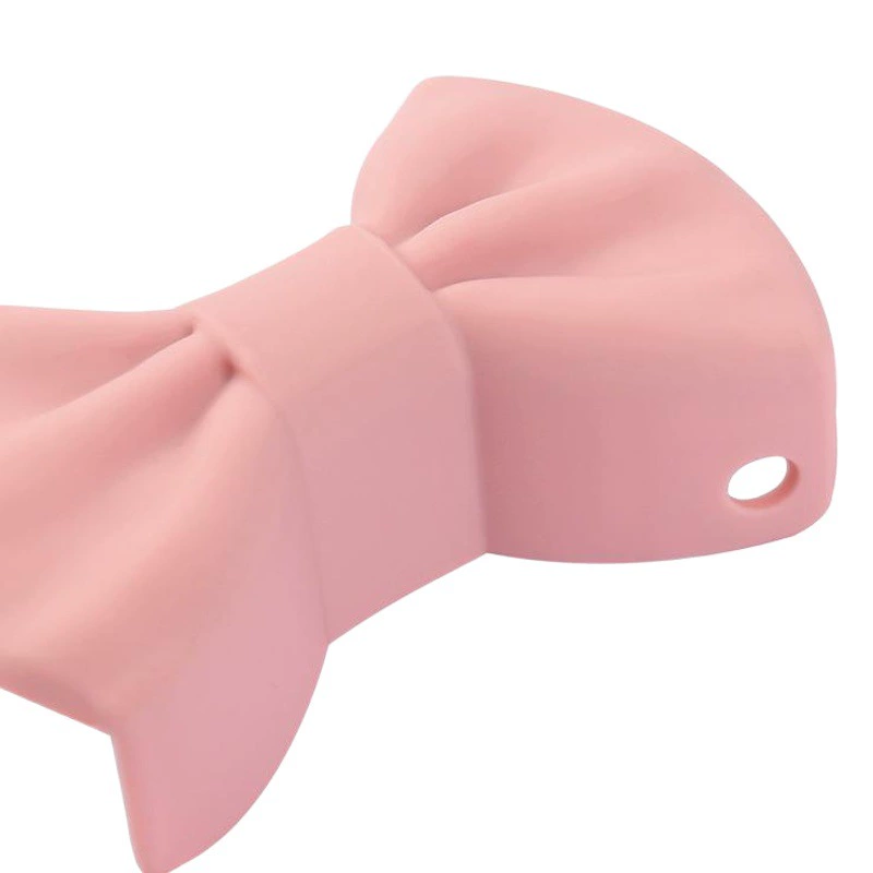 Трансграничный творческий мультфильм бант теплоизоляционный зажим антипригарный термостойкий ручка ручка силиконовый горшок наушник OPP мешок