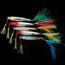 Metal Jigging Spoon Lure 8 Colors Metal Baits Fresh Water Bass Swimbait Tackle Gear