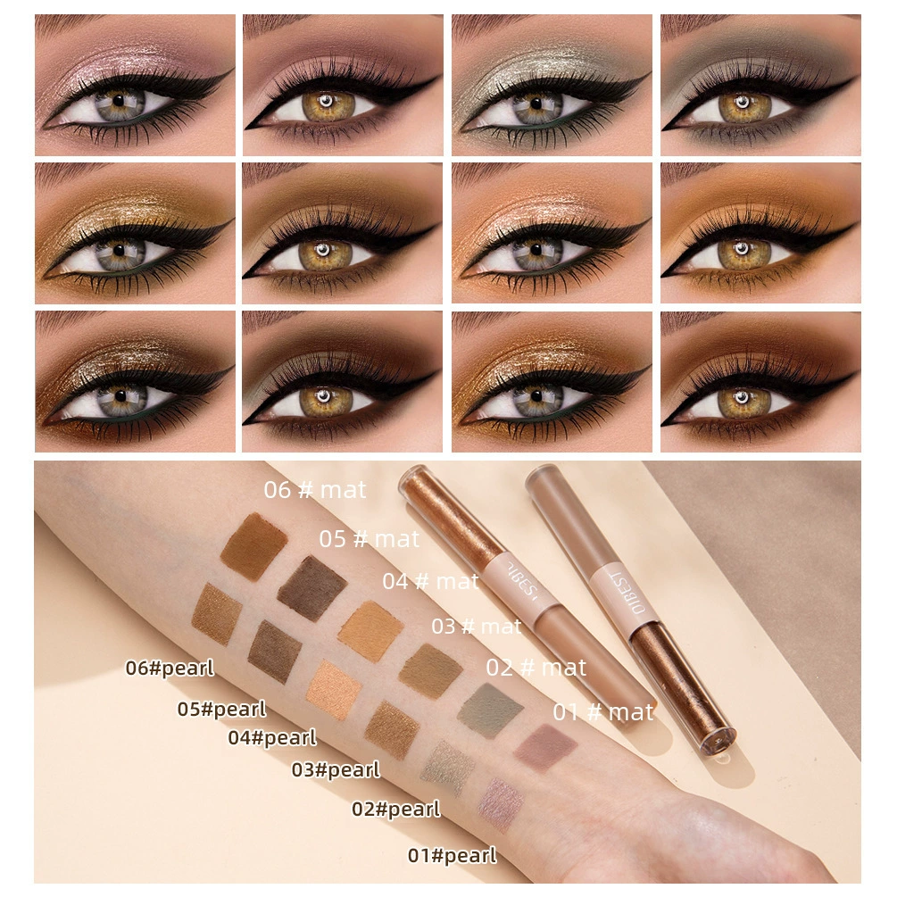 Double-sided shiny eye shadow, brightening highlighter