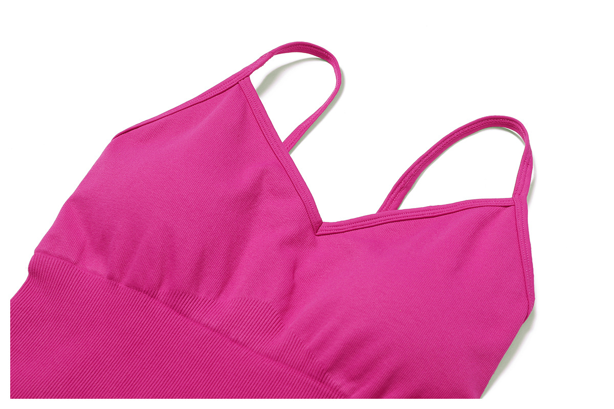 Fitness Seamless Beauty Back Yoga Jumpsuit High Elastic Belly Contracting Close Fitting Sports One Piece Women