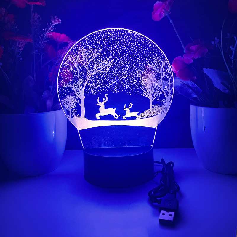 Mesa de la sala de deportes electrónicos con decoración Mickey Mouse luz de ambiente acrílico 3D osito luz de noche lámpara de mesa decoración de escritorio de dormitorio