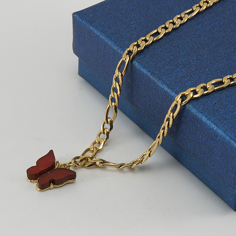 Zircon Inlay Material Anklet Classification 1 Piece Quantity Wholesale Jewelry Simple Style Bow Knot 304 Stainless Steel Zircon 18K Gold Plated Plating Anklet