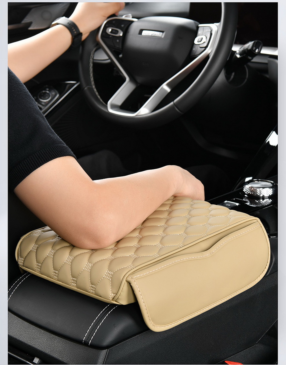 2024 Explosive Car Good Car Elevated Storage Armrest Box Mat Memory Foam Car Storage Box Mat Elevated Mat