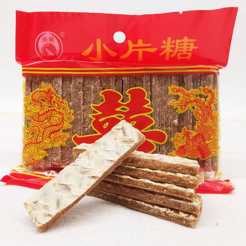 小片糖200g湖南特产黄糖红糖麦芽糖煮泡糖水稀饭鸡蛋糖油粑粑批发