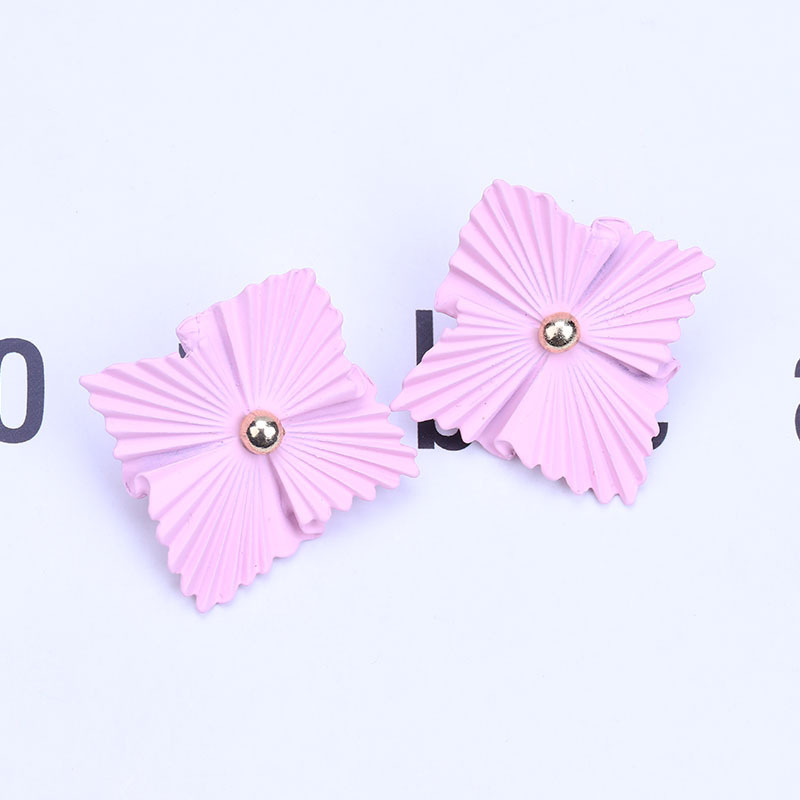 DH Big Cross border Explosive money Jewelry fashion exquisite Geometry Earrings Europe and America Exaggeration alloy Paint Irregular Earrings