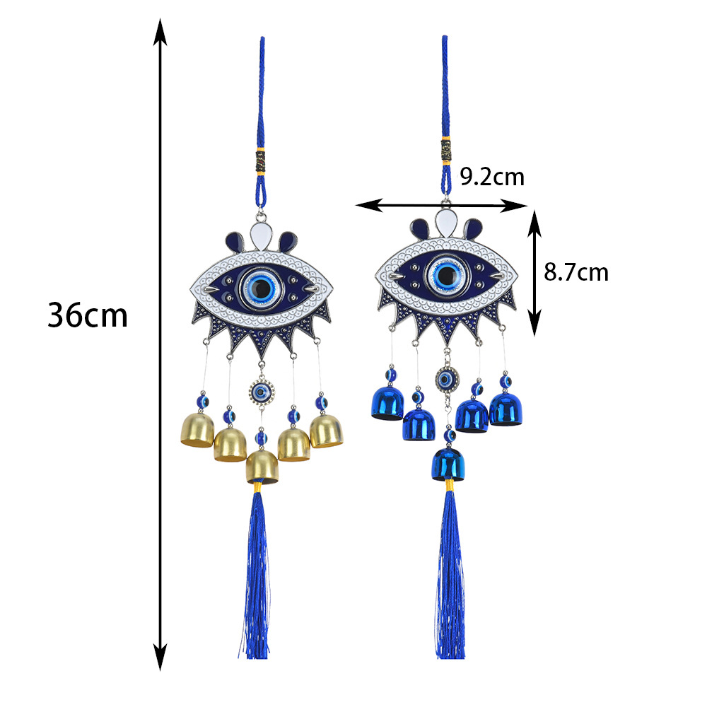 Carillon à vent avec pendentif œil de diable pour décoration_voghion.com