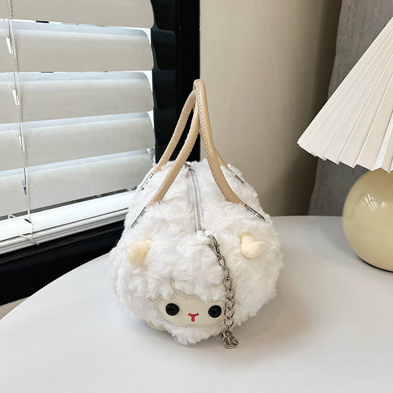 Peluche de capibara con bolso diagonal Muñeca de moda para regalo e intercambio