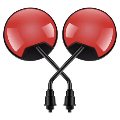 Motorcycle rearview mirror: Standard Bicycle Short-Stem Round