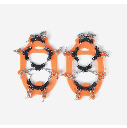 11-Tooth Children and Youth Kids Ice Picks Outdoor Snow Skiing Anti-Fall Chain Snow Clogs Anti-Slip Shoe Cover Shoe Chain