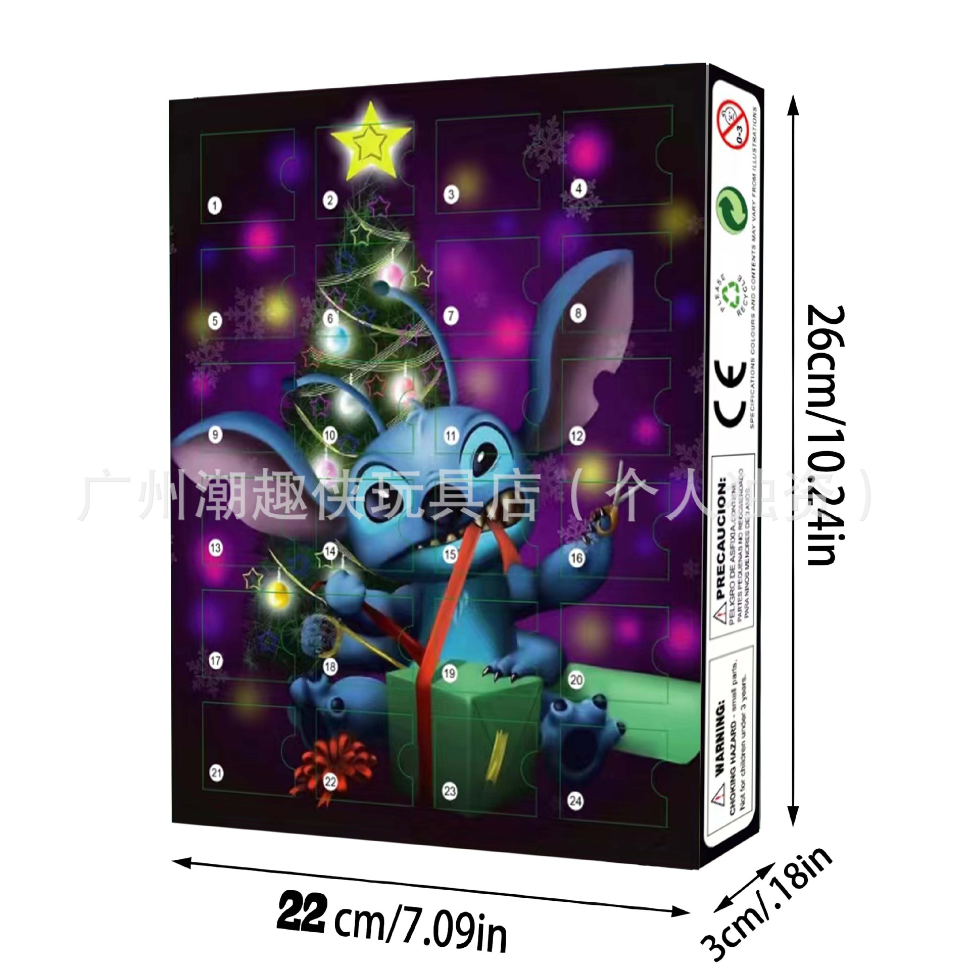 thumbnail image 1 of Calendario de Adviento de Navidad, 24 cuentas regresivas, adorno de Mickey lindo de Disney, figura de Mickey Mouse, adorno de muñeca de caja ciega, 1 of 5