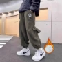 男童一体保暖冬季加绒裤