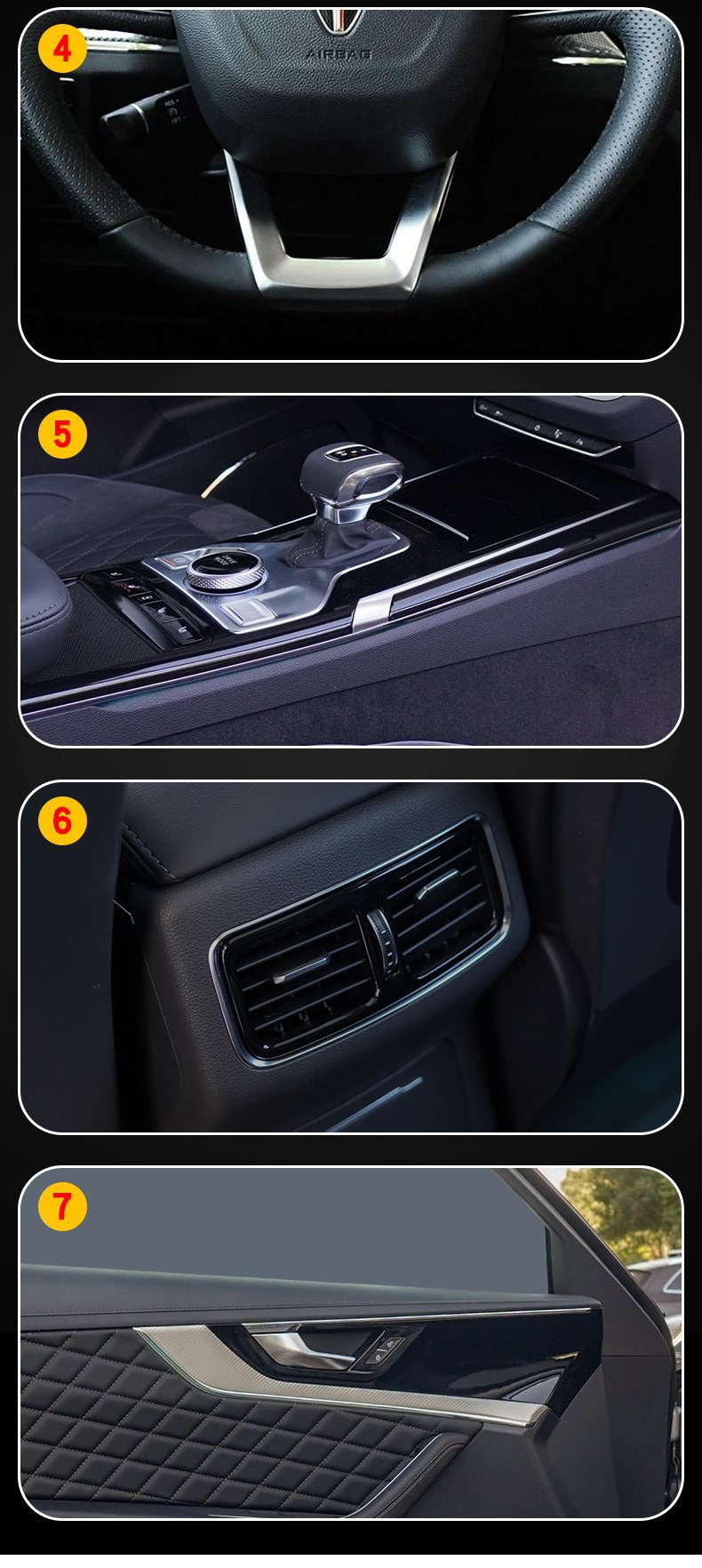 19-25 Hongqi Hs5 Special Screen Central Control Body Interior Car Modification Transparent Car Cover Hd Film-Tpu