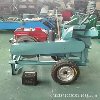 400型木材树枝粉碎机 木材锯末木屑粉碎机 移动式果园枝条打碎机