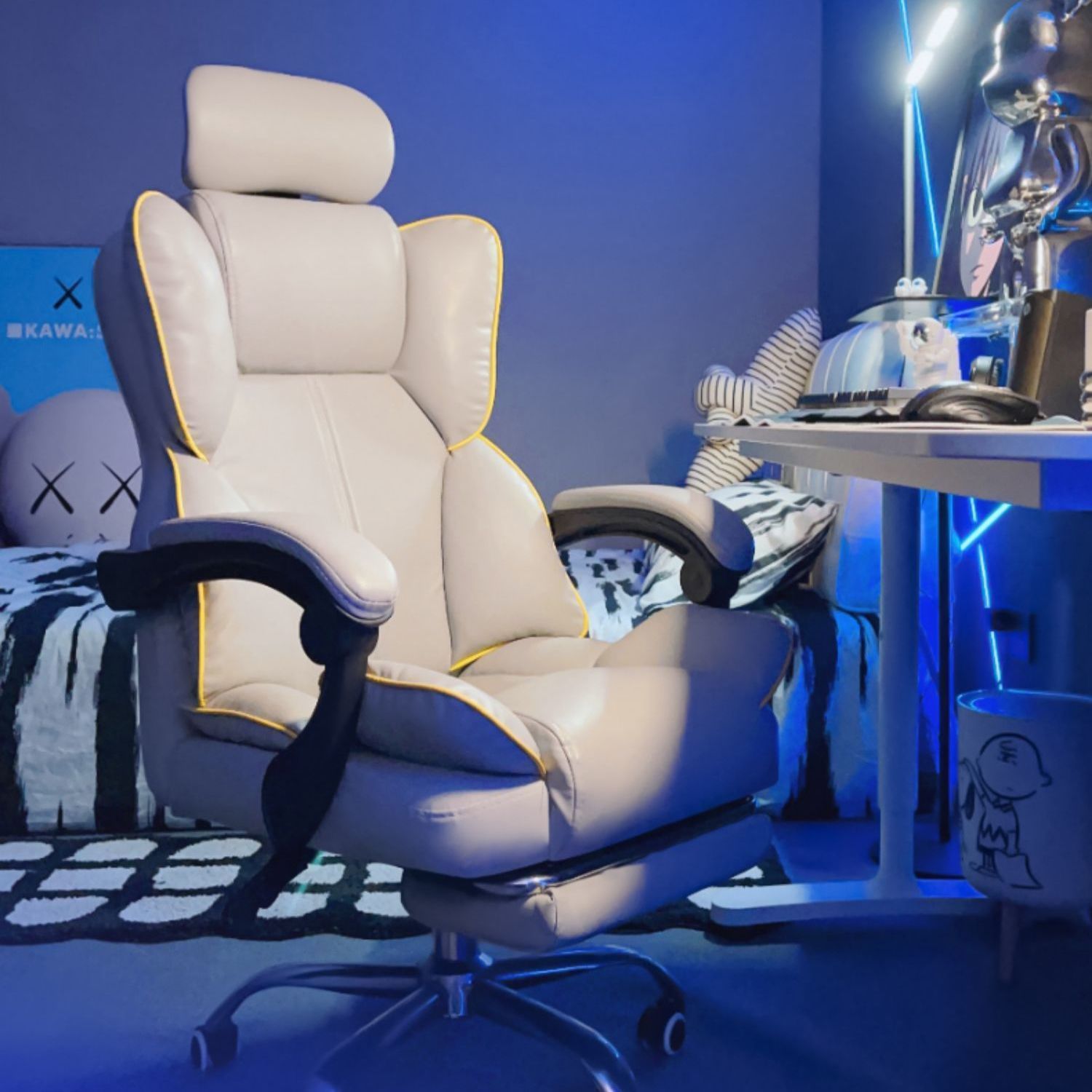 silla de computadora, oficina, deportes electrónicos, ergonomía, asiento de jefe cómodo, dormitorio de estudiantes universitarios, escritorio y silla