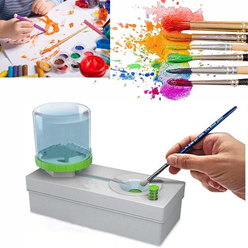 Brush Rinser for Ink Painting Brushes, Drawing Tool Cleaner, Water Circulation Brush Washer, Brush Cleaning Device