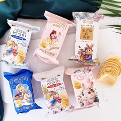 Rainbow Diary Peter Rabbit Crispy Potato Chips Original Flavor Small Packaging Wedding Celebration Full Moon Gift Puff Snack