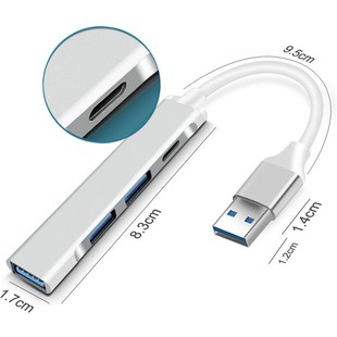 4��typeC�Uչ�]�X�Ͻ�USB�־���3.0 HUB������4��typeC�Uչ�]�X��