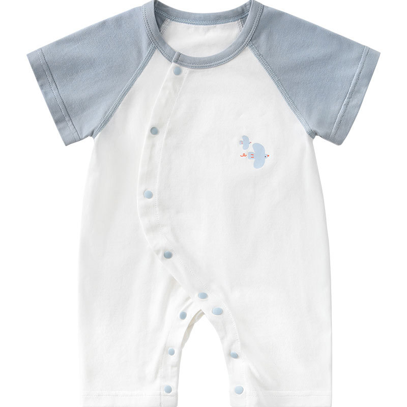Baby overcoat, ropa de verano para recién nacidos, pijamas para niños pequeños, hombres y mujeres, delgados y de mangas cortas, ropa de verano para bebés