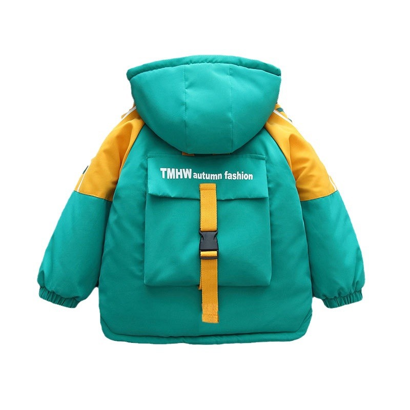Abrigo forrado de lana de estilo occidental de invierno para niños 2023 nuevos niños medianos y grandes engrosados ropa de invierno rompevientos para niñas ropa de moda