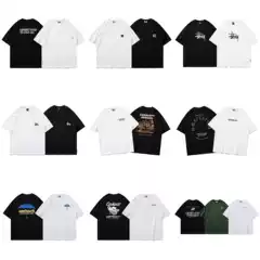 Carhartt Classic Summer Short-Sleeve Printed Crew Neck T-shirt for Couples | Loose Fit Casual Streetwear Unisex