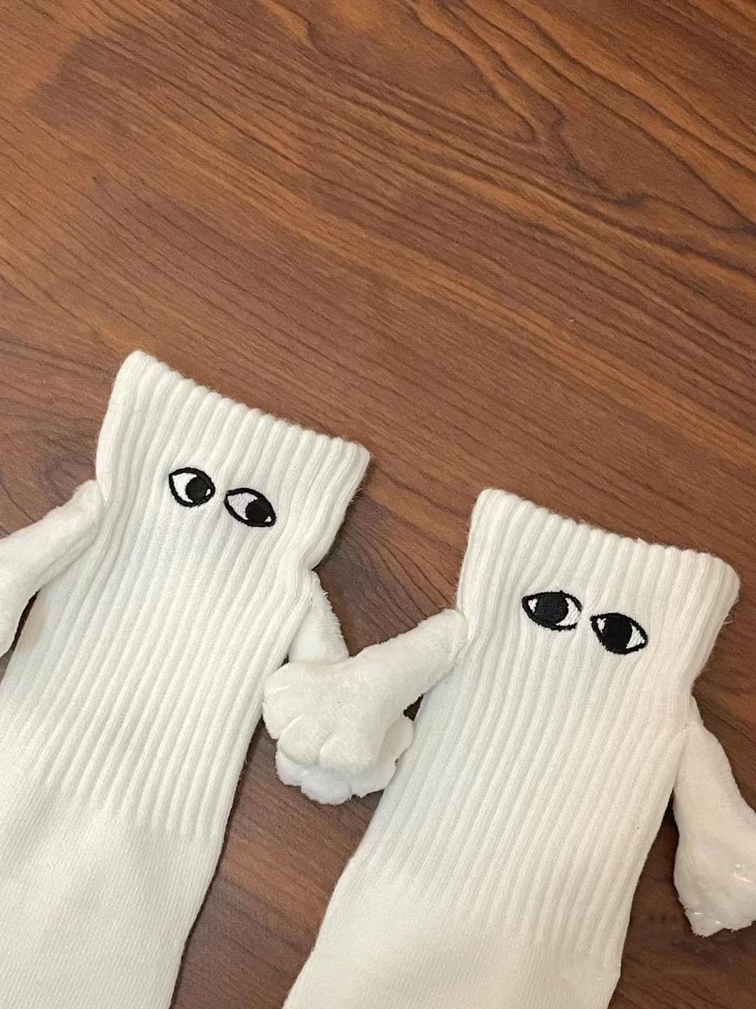 Spandex, Polyester Cotton Fabric Type Unisex Cartoon Style  Face Spandex Polyester Cotton Crew Socks A Pair