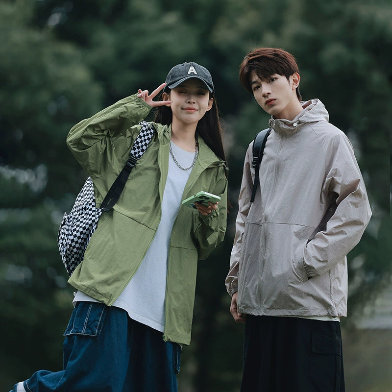 Горная ледяная шелковая солнцезащитная одежда для любителей мужской летней тонкой студенческой кожи одежда для женщин с капюшоном