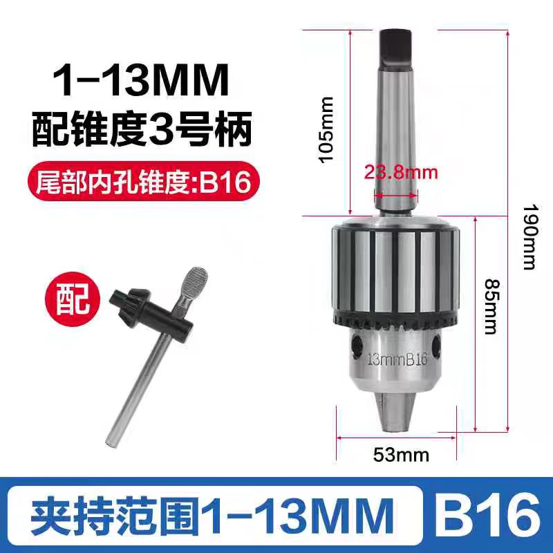 Llave, Molde No. 3 broca 1 - 13