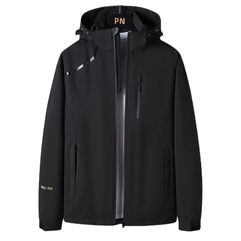 2022 nueva primavera y otoño chaqueta de los hombres encapuchados jóvenes de mediana edad casual capucha moda chaqueta delgada chaqueta al por mayor