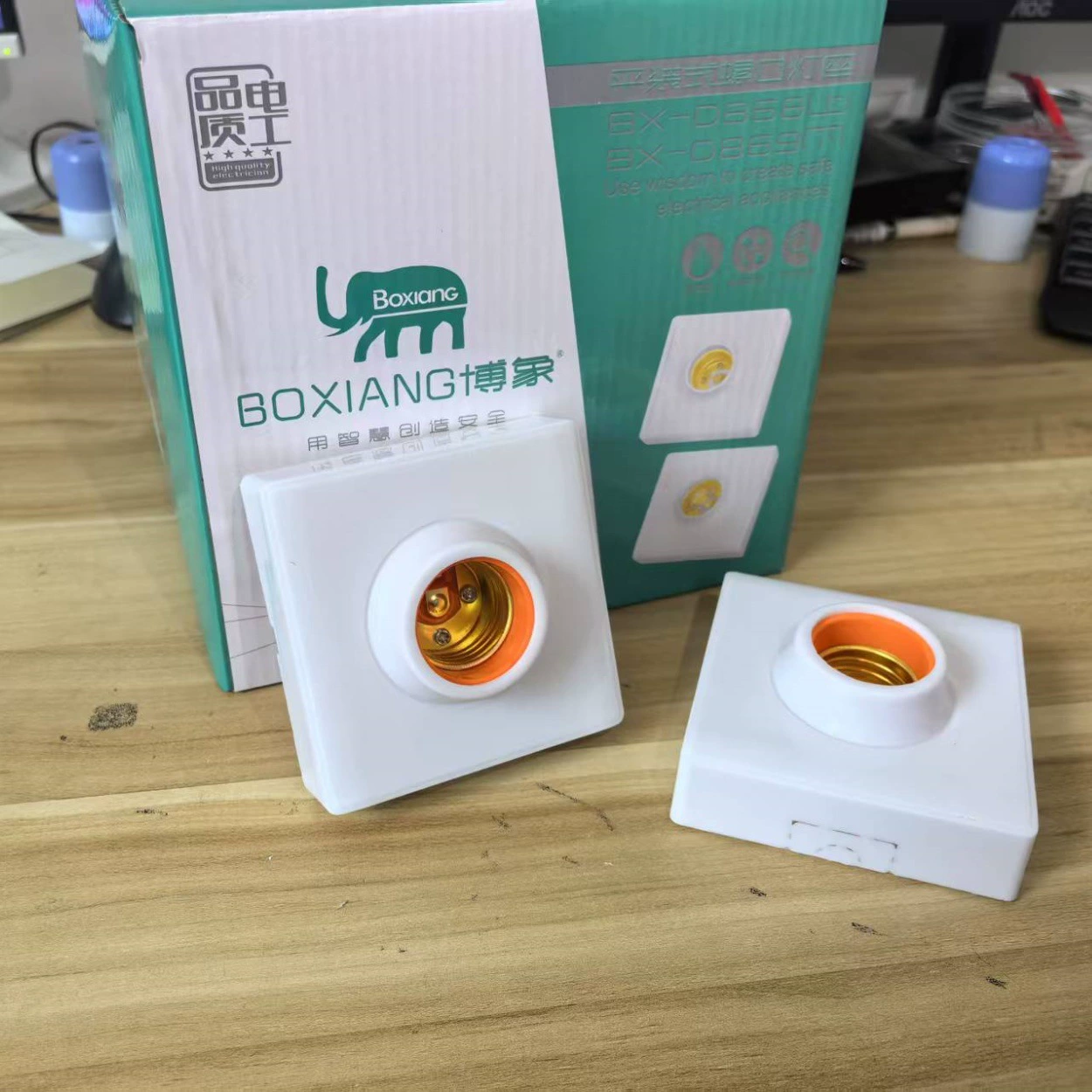 Огнестойкий внутренний вкладыш 86, спиральный патрон для лампы поверхностного монтажа, внутренний вкладыш, плоский патрон для лампы, внутренний и наружный патрон для лампы E27, поверхностный монтаж 86