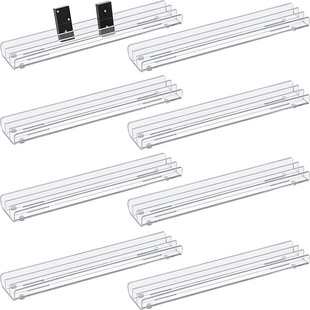 Acrylic Transparent 3-Grids Domino Bracket Mexican Train Entertainment Game Stand Does Not Include Card