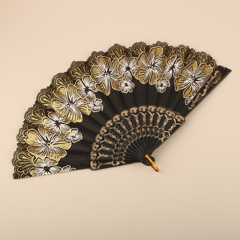 Abanico Plegable de Encaje de Plástico, Estampado, para Danza image 34