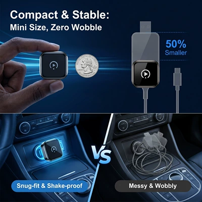 Carplay Adapter Two-In-One Android – Simsiz CarPlay və Android Auto