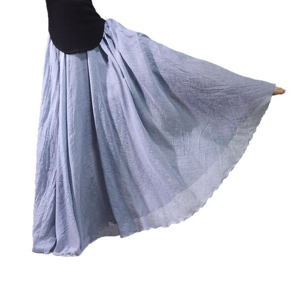 Spring summer retro long skirt