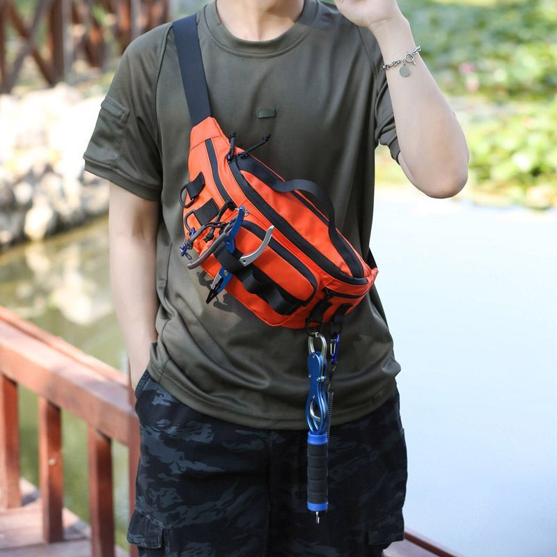 Luya bolsa mujer 2023 nueva corriente miniatura ligero impermeable Luya bolsa multi-funcional cintura bolsa al aire libre artes de pesca especial