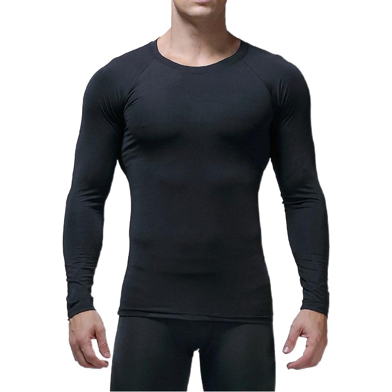 Autumn and Winter Training Sports Basketball Sports Tight Compression Clothes Men's Outdoor Running Fitness Quick-drying Clothes Long Sleeve
