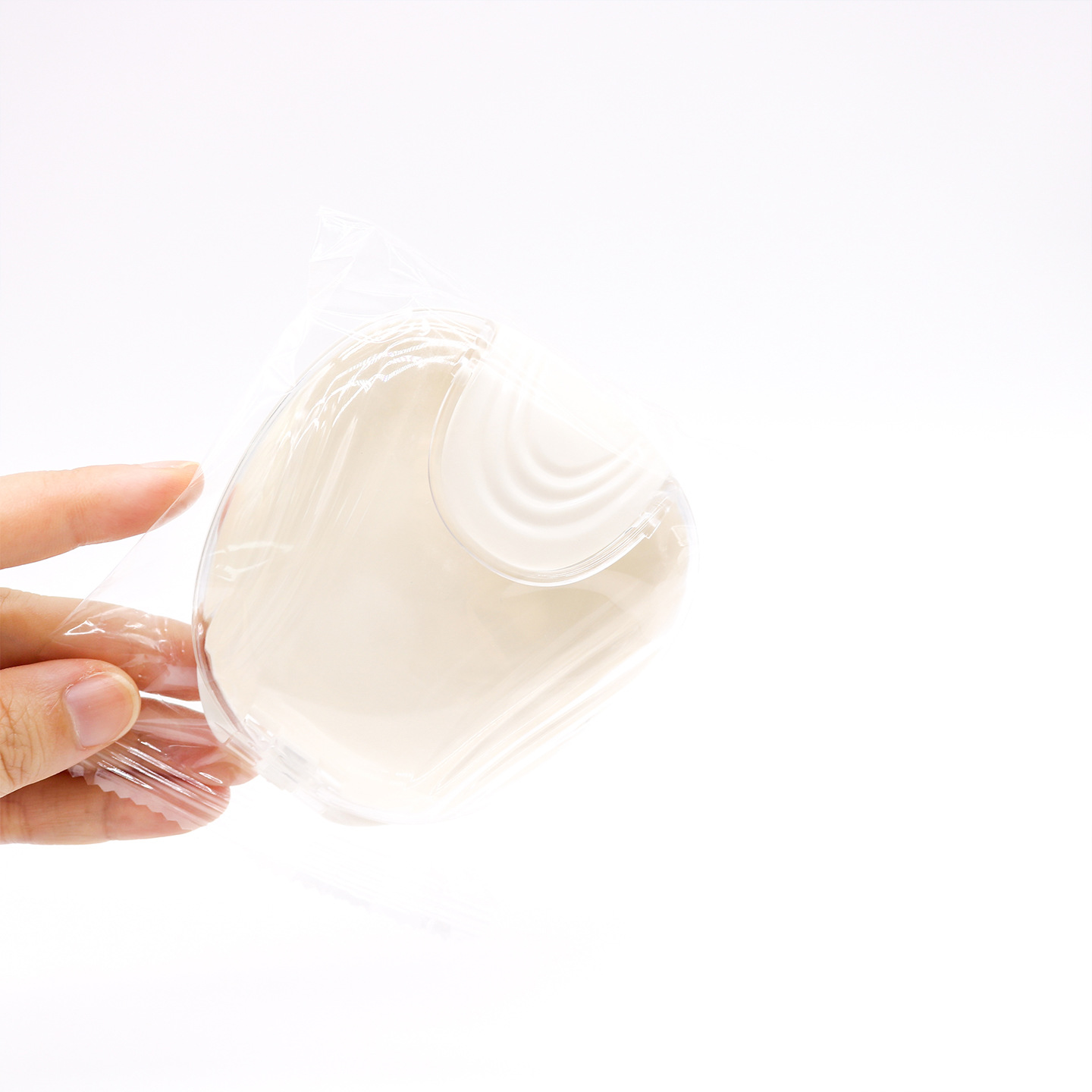Nueva caja dental transparente con forma de concha, tipo prensa, para guardar cepillos de dientes, goma de mascar, retenedores y dentaduras postizas.
