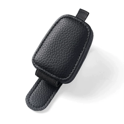 Factory Direct Sales Cross-Border Car Glasses Clip, Multi-Functional Car Sunglasses Storage Clip, Car Leather Interior Accessories (Car Glasses Clip/Bill Clip) - black