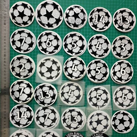 足球球迷用品;烫图、烫钻;辅料加工定制